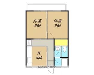 ひらのやハイツ【3階】の間取り